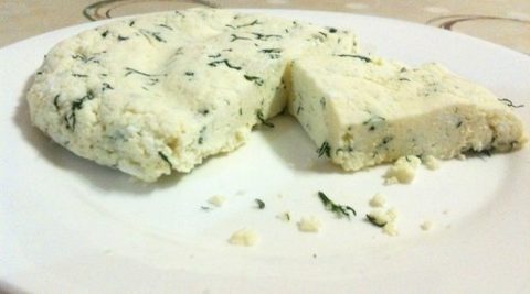 Домашний сыр из молока, сметаны и яиц — по вкусу напоминает сулугуни