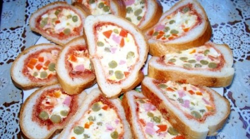 Бутерброды "Мозаика"