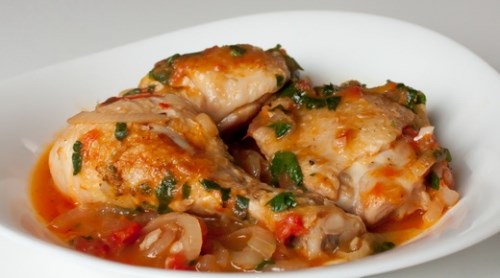 Домашняя птица и дичь: Чахохбили из кур Домашняя птица и дичь: Чахохбили из кур