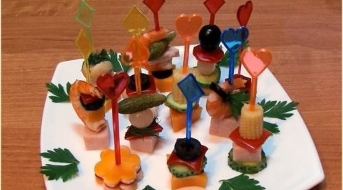 Холодные закуски: Канапе
