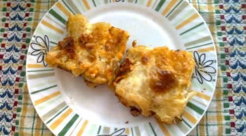 Каннеллони с мясным фаршем под соусом Бешамель Каннеллони с мясным фаршем под соусом Бешамель