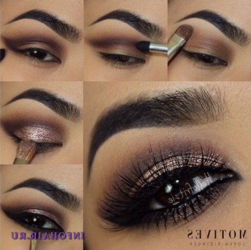 Коричневый макияж глаз: чувственный smoky eyes и золотые стрелки. Совершенно завораживающий лук! Коричневый макияж глаз: чувственный smoky eyes и золотые стрелки. Совершенно завораживающий лук!