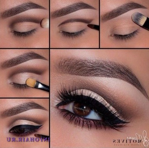 Коричневый макияж глаз: чувственный smoky eyes и золотые стрелки. Совершенно завораживающий лук! Коричневый макияж глаз: чувственный smoky eyes и золотые стрелки. Совершенно завораживающий лук!