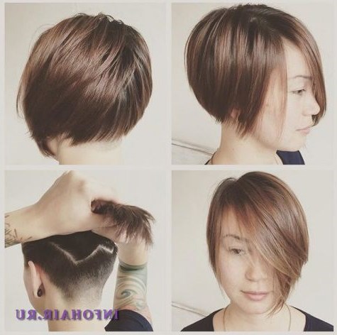 Короткие прически с челкой заправленной за ухо Короткие прически с челкой заправленной за ухо