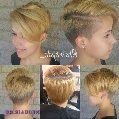 Короткие прически с челкой заправленной за ухо Короткие прически с челкой заправленной за ухо