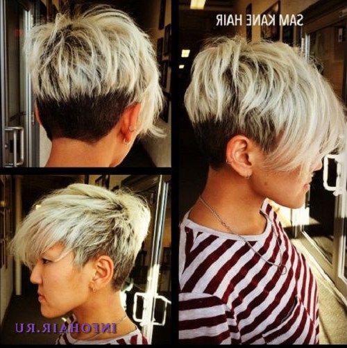 Короткие прически с челкой заправленной за ухо Короткие прически с челкой заправленной за ухо