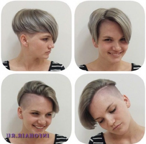 Короткие прически с челкой заправленной за ухо Короткие прически с челкой заправленной за ухо