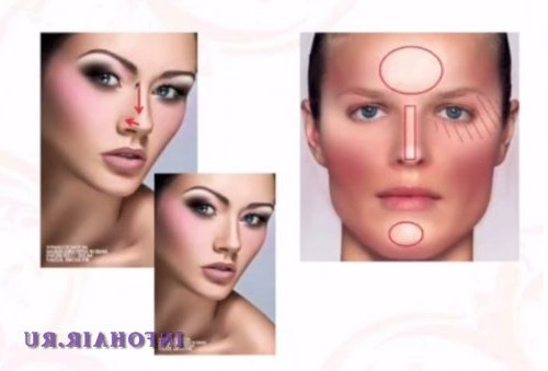 Коррекция лица при помощи макияжа Коррекция лица при помощи макияжа