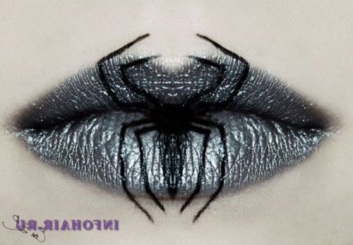 Макияж губ на Хэллоуин - темные, и в то же время стильные образы