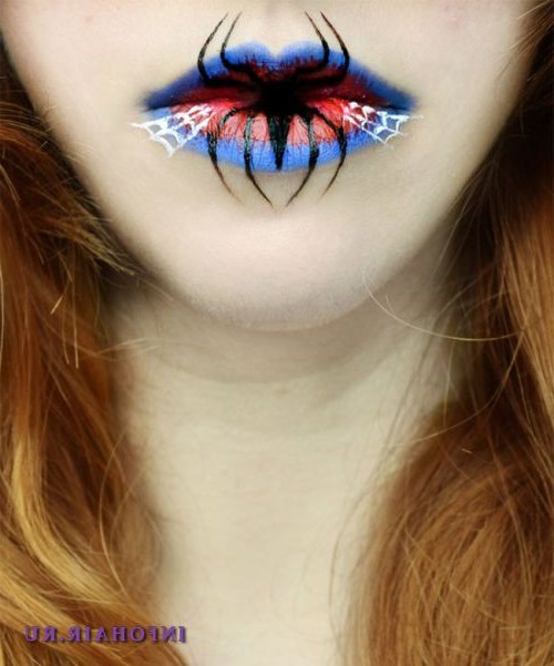 Макияж губ на Хэллоуин - темные, и в то же время стильные образы