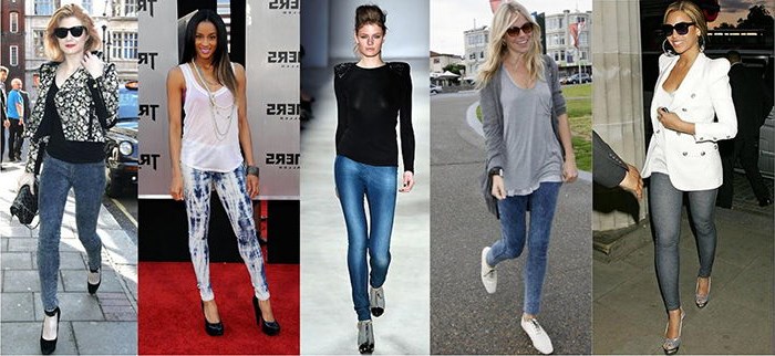 С чем носить джеггинсы — гибрид джинсов и леггинсов С чем носить джеггинсы — гибрид джинсов и леггинсов