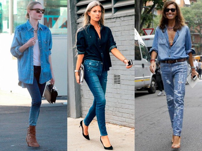 С чем носить джинсовую рубашку женщине, чтобы выглядеть стильно