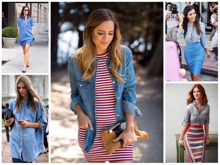 С чем носить джинсовую рубашку женщине, чтобы выглядеть стильно