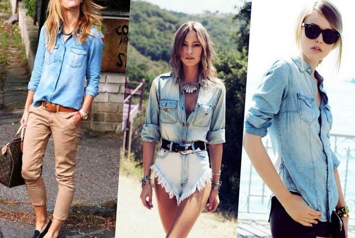 С чем носить джинсовую рубашку женщине, чтобы выглядеть стильно