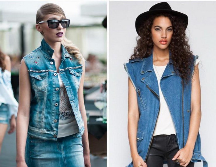 С чем носить джинсовую жилетку без рукавов? С чем носить джинсовую жилетку без рукавов?
