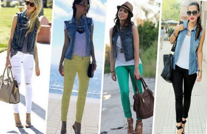 С чем носить джинсовую жилетку без рукавов? С чем носить джинсовую жилетку без рукавов?