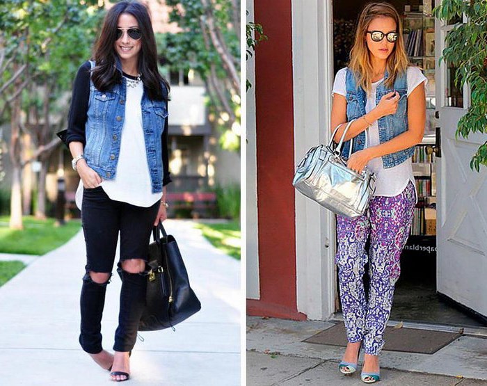 С чем носить джинсовую жилетку без рукавов? С чем носить джинсовую жилетку без рукавов?