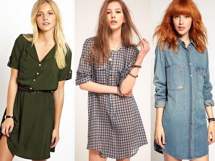 С чем носить платье-рубашку: образы и идеи С чем носить платье-рубашку: образы и идеи
