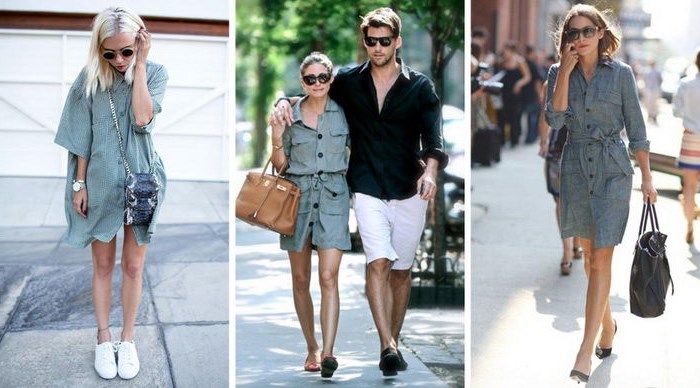 С чем носить платье-рубашку: образы и идеи С чем носить платье-рубашку: образы и идеи