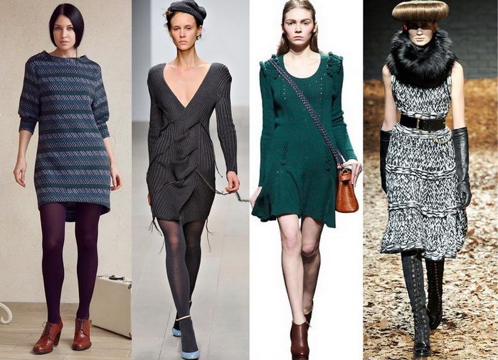 С чем носить шерстяное платье: теплое и уютное С чем носить шерстяное платье: теплое и уютное