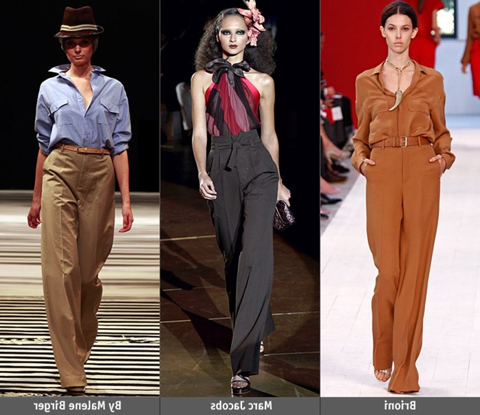 С чем носить широкие брюки? С чем носить широкие брюки?