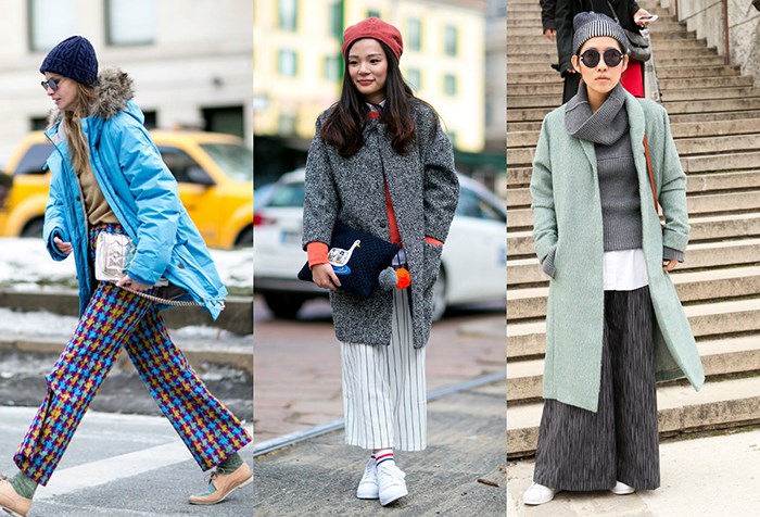 С чем носить широкие брюки? С чем носить широкие брюки?