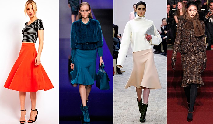 С чем носить юбку-годе: красивую, элегантную и женственную