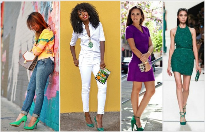 С чем носить зеленые туфли летом и осенью С чем носить зеленые туфли летом и осенью