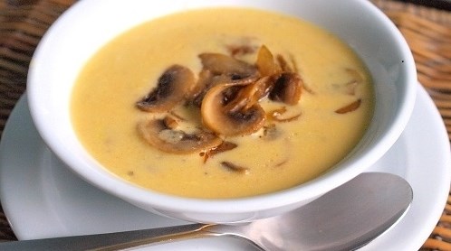 Сырный суп с грибами и курицей Сырный суп с грибами и курицей