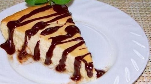 Творожная запеканка с шоколадом