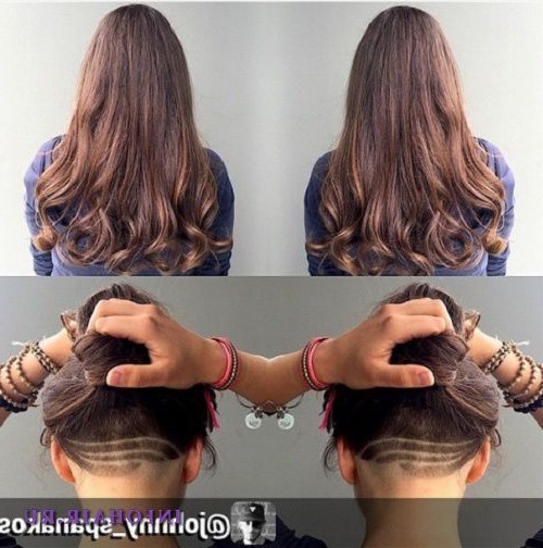 Выбритые узоры на затылке. Идеи оригинальной внешности