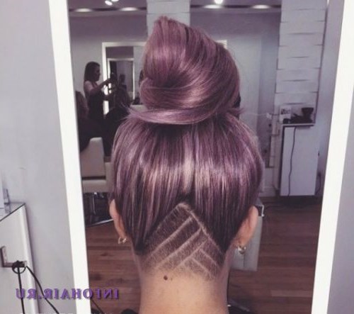 Выбритые узоры на затылке. Идеи оригинальной внешности